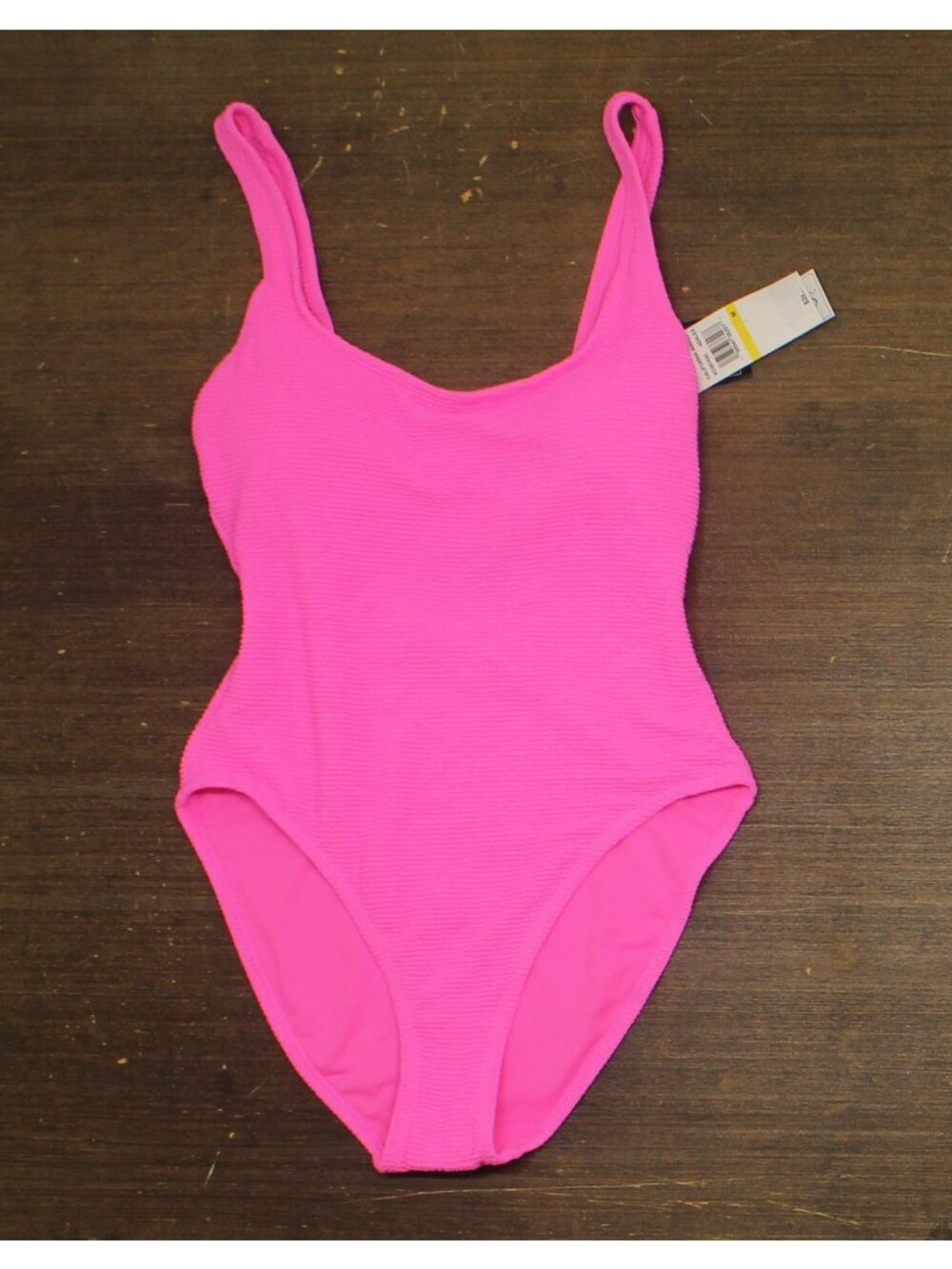California Waves Womens Wild Cat Print One-Piece Swimsuit Azalea Pink M